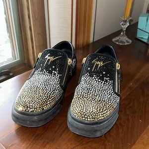 Giuseppe Zanotti Suede Slip-On Sneakers